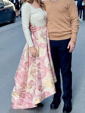 Eliza J Women's High-Low Floral Skirt